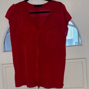 Jones New York Vibrant Red Blouse